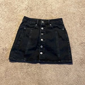 Black jean skirt from American Eagle size 0